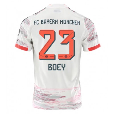 Fotballdrakt Herre Bayern Munich Sacha Boey #23 Bortedrakt 2025-26 Kortermet Fotballdrakt Herre Bayern Munich Sacha Boey #23 Bortedrakt 2025-26 Kortermet